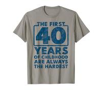 Vintage 40 Birthday Decorations Men Gag Funny Gift T-Shirt