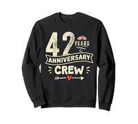 Vintage 42 years marriage anniversary Crew couple His/Her Sweatshirt