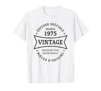 Vintage 50e anniversaire Né en 1975 Vintage 50 ans Cadeau T-Shirt