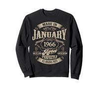 Vintage 60th Birthday Legend January 1966 60 Years Old Gift Sweatshirt