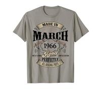 Vintage 60th Birthday Legend March 1966 60 Years Old Gift T-Shirt
