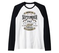 Vintage 60th Birthday Legend September 1967 60 Year Old Gift Manche Raglan