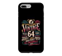Vintage 64e Anniversaire pour Hommes Femmes 64 Ans Coque pour iPhone 7 Plus/8 Plus