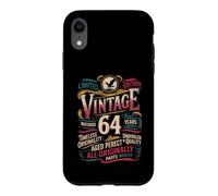 Vintage 64e Anniversaire pour Hommes Femmes 64 Ans Coque pour iPhone XR