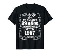 Vintage 69ème Anniversaire Hommes Drôle 1957 69 Anniversaire Espagnol T-Shirt