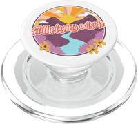 Vintage 70s Illustration Hiker Camper Nature Lover PopSockets PopGrip pour MagSafe