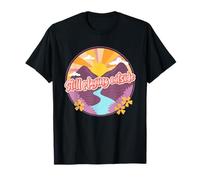 Vintage 70s Illustration Hiker Camper Nature Lover T-Shirt