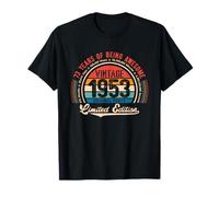 Vintage 73e Anniversaire 73 Years of Being Awesome Born in 1953 T-Shirt