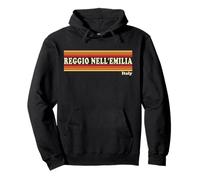 Vintage 80s Reggio nell'Emilia Italie Retro Graphic Sweat à Capuche