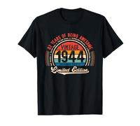 Vintage 82e Anniversaire 82 Ans de génialité, né en 1944 T-Shirt