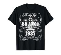 Vintage 88e anniversaire hommes drôle 1937 88 anniversaire espagnol T-Shirt