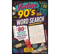 Vintage 90’s era Word Search: Remember cassette tapes and arcade games ? This Word Search Puzzle Book is for you | 6x9 Inches, 120 Pages | 80 Puzzles
