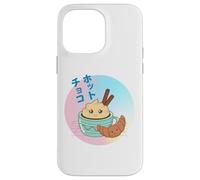 Vintage 90s Kawaii Japanese Hot Chocolate & Croissant Coque pour iPhone 14 Pro Max