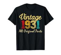 Vintage 95yr 1931 95th Birthday Décorations Hommes 95 Anniversaire T-Shirt