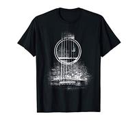 Vintage Acoustic Guitar Rock Musical Instrument Player T-Shirt