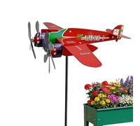 Vintage Airplane Weather Vane - Decorative Metal Wind Direction Indicator Windmill for Garden Lawn Terrace Courtyard Walkway Outdoor Party Decor Roof Top Ornament Sculpture