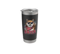 Vintage Akita 4 juillet Merica Gobelet isotherme en acier inoxydable double paroi