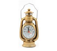 Vintage Alarm Clock Retro Oil Lamp Alarm Clock Watch Table Kerosene Light Clock Living Room Decor Articles Office Craft Ornament (Color : B Size : One Size)