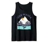 Vintage Alaska Paysage Sauvage Baleine à Bosse Débardeur