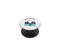 Vintage Alaska Paysage Sauvage Baleine à Bosse PopSockets PopGrip Adhésif