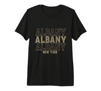 Vintage Albany New York T-Shirt Haut de Gamme