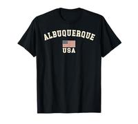 Vintage Albuquerque USA Drapeau Américain NM Souvenir Rétro T-Shirt