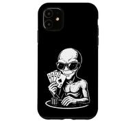 Vintage Alien Casino Poker Gambler Gambler Gambling Coque pour iPhone 11