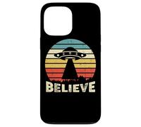 Vintage Alien UFO Hunter - Je Veux y Croire Coque pour iPhone 13 Pro Max