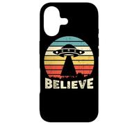 Vintage Alien UFO Hunter - Je Veux y Croire Coque pour iPhone 17