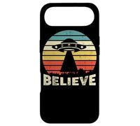 Vintage Alien UFO Hunter - Je Veux y Croire Coque pour iPhone Air