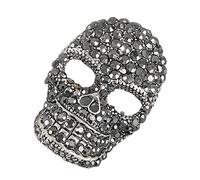 Vintage Alliage Broches Rétro Crâne pour Broche Pin Vêtements Corsage Luxe Écharpe Insigne Décoratif Orna Crâne Pins Unisexe, One Size, comme décrit