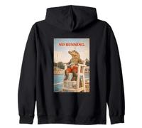 Vintage Alligator Lifeguard No Running Pool Rule Sweat à Capuche