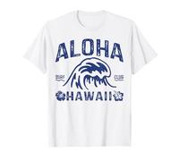 Vintage Aloha Hawaii Wave Surf Hawaiian Beach Surf Retro T-Shirt
