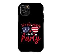 Vintage American Flag 4th July We The People Like to Party Coque pour iPhone 11 Pro