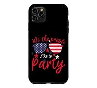 Vintage American Flag 4th July We The People Like to Party Coque pour iPhone 11 Pro Max