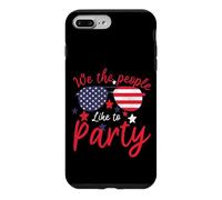 Vintage American Flag 4th July We The People Like to Party Coque pour iPhone 7 Plus/8 Plus
