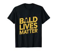 Vintage And Retro Funny Bald Men Citation Bald Lives Matter T-Shirt