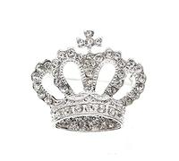 Vintage Angleterre inspiré Royal Prince Reine Couronne cristal strass broche broche