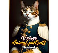 Vintage Animal Portraits Photobook: Retro Style Of Animal Portrait Pictures Book 40 Illustrations Pages For Teens, Friends, Homies Or Lovers For Birthday Gifts St. Patrick's Day Valentine's Da