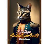 Vintage Animal Portraits Photobook: Retro Style Of Animal Portrait Pictures Book 40 Illustrations Pages For Teens, Friends, Homies Or Lovers For Birthday Gifts St. Patrick's Day Valentine's Da