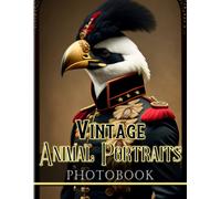 Vintage Animal Portraits Photobook: Retro Style Of Animal Portrait Pictures Book 40 Illustrations Pages For Teens, Friends, Homies Or Lovers For Birthday Gifts St. Patrick's Day Valentine's Da