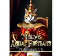 Vintage Animal Portraits Photobook: Retro Style Of Animal Portrait Pictures Book 40 Illustrations Pages For Teens, Friends, Homies Or Lovers For Birthday Gifts St. Patrick's Day Valentine's Da