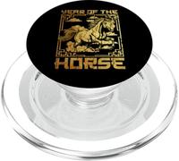 Vintage Année du Cheval Nouvel an Chinois 2026 Zodiaque PopSockets PopGrip pour MagSafe