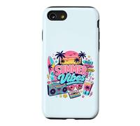 Vintage années 80 90 Nostalgie été Vibes Tropical Plage Coucher de Soleil Coque pour iPhone SE (2020) / 7/8