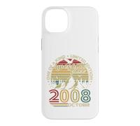 Vintage Anniversaire 18 Ans Cadeau Née en Octobre 2008 Coque pour iPhone 14 Plus
