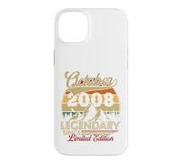 Vintage Anniversaire 18 Ans pour Né en Octobre 2008 Cadeau Coque pour iPhone 14 Plus