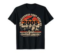 Vintage Anniversaire 20 Ans Cadeau Pour Né En Avril 2005 T-Shirt