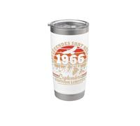 Vintage Anniversaire 60 Ans Cadeau Pour Né En Septembre 1966 Gobelet isotherme en acier inoxydable double paroi