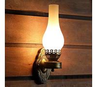 Vintage Applique Murale En Verre Étanche Lampe De Couloir Abat-Jour Transparent Givré Jardin Villa Applique Salon Chambre Éclairage Intérieur Lumière Extérieure Rustique,a