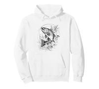 Vintage Art Nouveau Trout Fly Fishing Art Sweat à Capuche